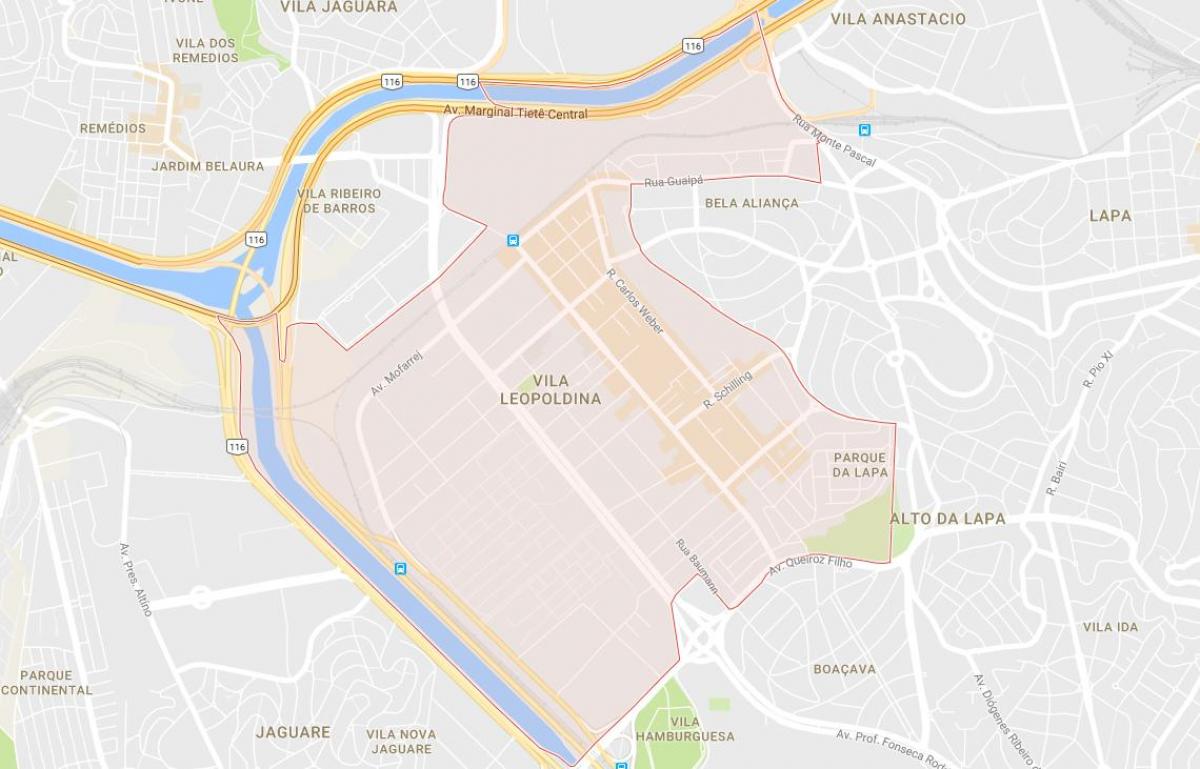 Karta Vila Leopoldina São Paulo