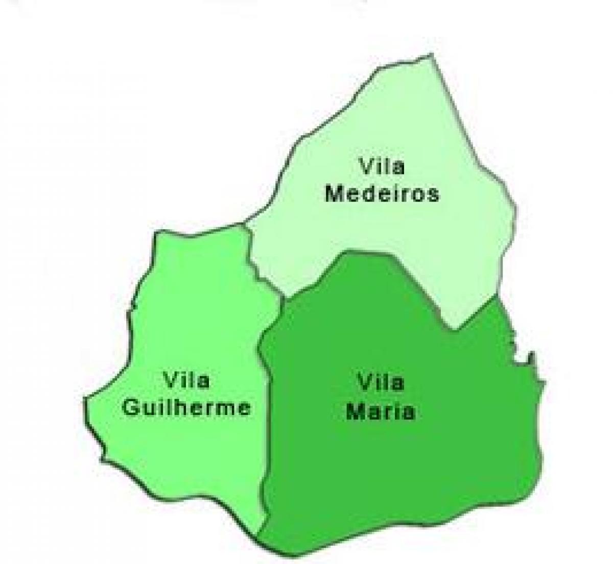 Karta Vila Maria sub-prefekturen