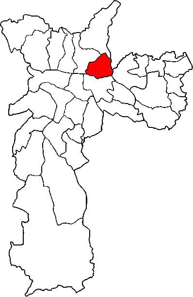 Karta Vila Maria sub-prefekturen São Paulo