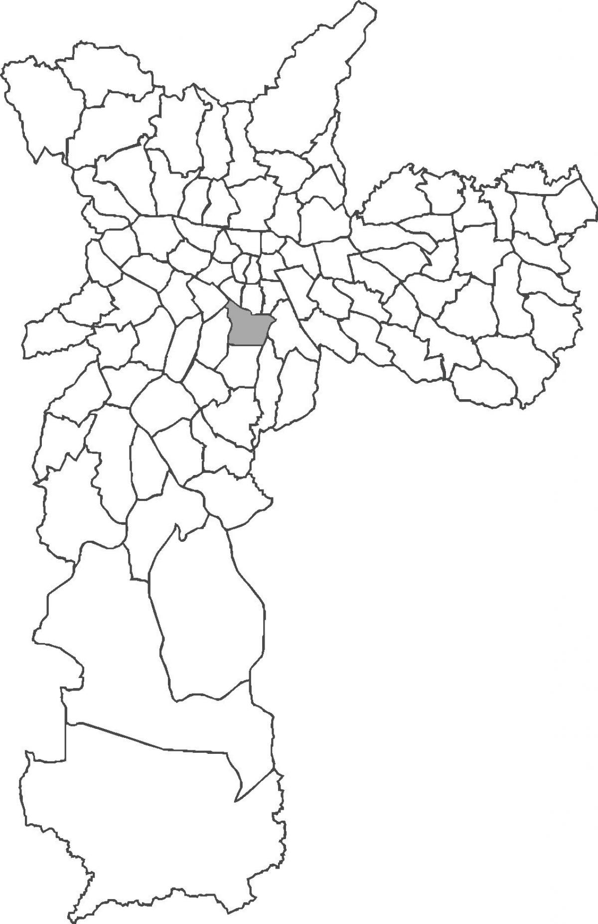 Karta över stadsdelen Vila Mariana