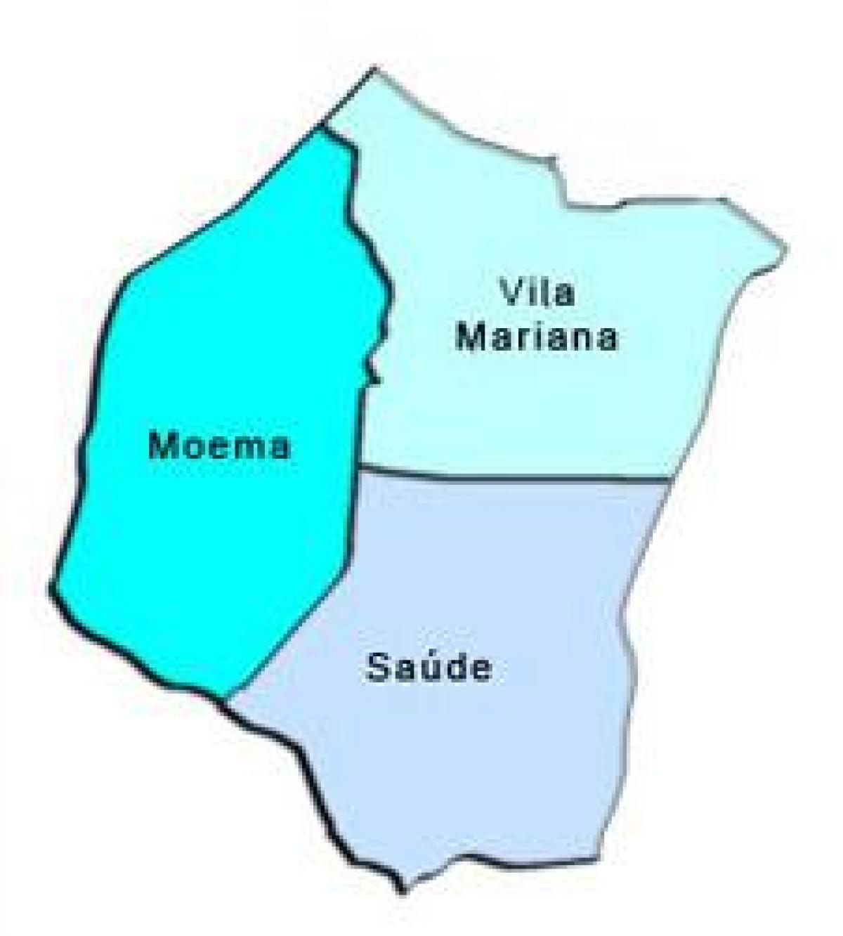 Karta i Vila Mariana sub-prefekturen