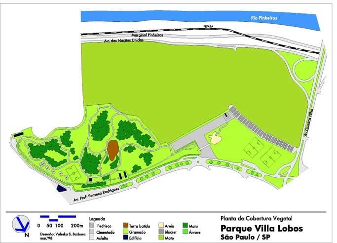 Karta över Villa lobos Park
