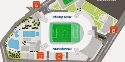 Karta över Allianz Parque São Paulo