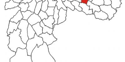 Karta över distriktet Aricanduva