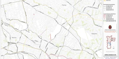 Karta över Aricanduva-Vila Formosa São Paulo - Vägar