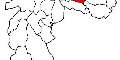 Karta över Aricanduva-Vila Formosa sub-prefekturen São Paulo