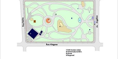 Karta över Buenos Aires São Paulo park