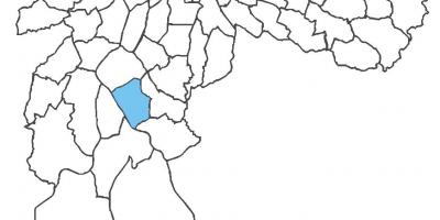 Karta över distriktet Campo Grande
