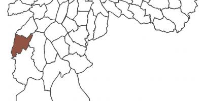 Karta över Capão Redondo distriktet