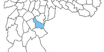 Karta över Cidade Ademar distriktet