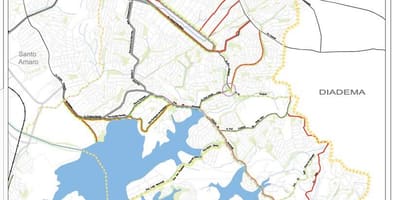 Karta över Cidade Ademar São Paulo - Vägar