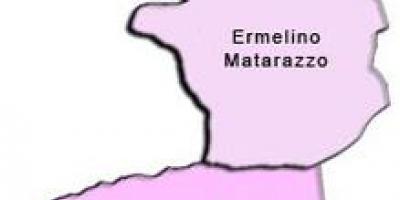 Karta över Ermelino Matarazzo sub-prefekturen
