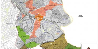 Karta över Guaianases São Paulo - Ockupationen av mark