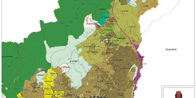 Karta över Jaçanã-Tremembé São Paulo - Ockupationen av mark