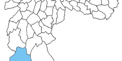 Karta över distriktet Parelheiros
