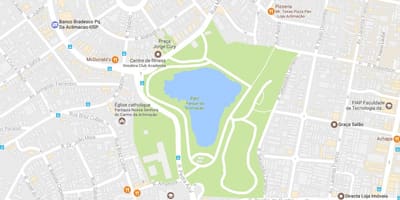 Karta över park acklimatisering São Paulo