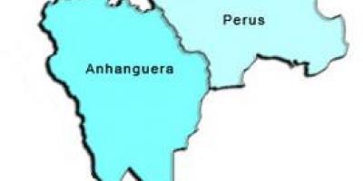Karta över Perus sub-prefekturen