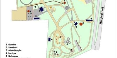 Karta över Piqueri São Paulo Park