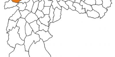 Karta över Rio Pequeno distriktet