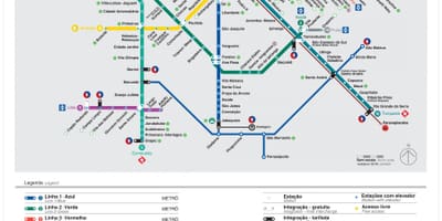 Karta över São Paulo EMTU