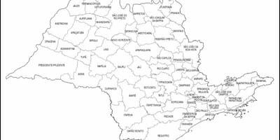 Karta över São Paulo virgin - micro-regioner