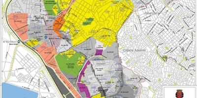 Karta över São Paulo-Santo Amaro - Ockupationen av mark