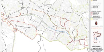 Karta över Sapopembra São Paulo - Vägar
