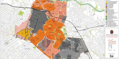 Karta i Se São Paulo - Ockupationen av mark