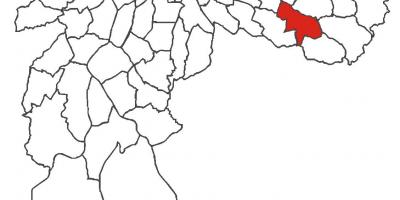 Karta över São Mateus distriktet