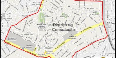 Karta över São Paulo-Consolação