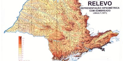Topografisk karta över São Paulo