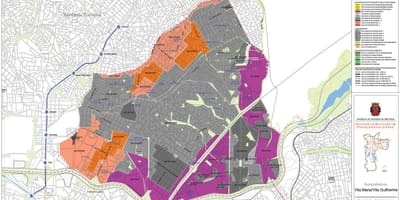 Karta Vila Maria São Paulo - Ockupationen av mark