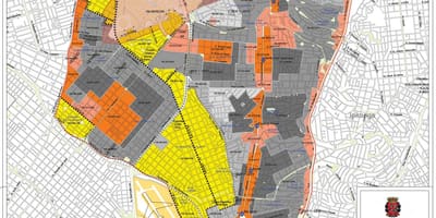 Karta över São Paulo-Vila Mariana - Ockupationen av mark