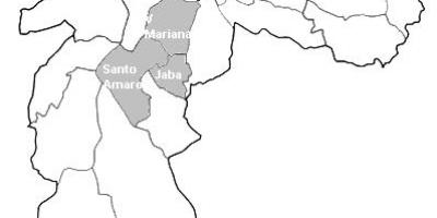 Karta för zon Centro-Sul São Paulo