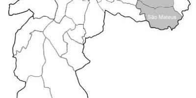 Karta för zon Leste 1 São Paulo