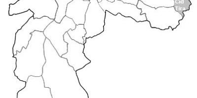 Karta för zon Leste 2 São Paulo